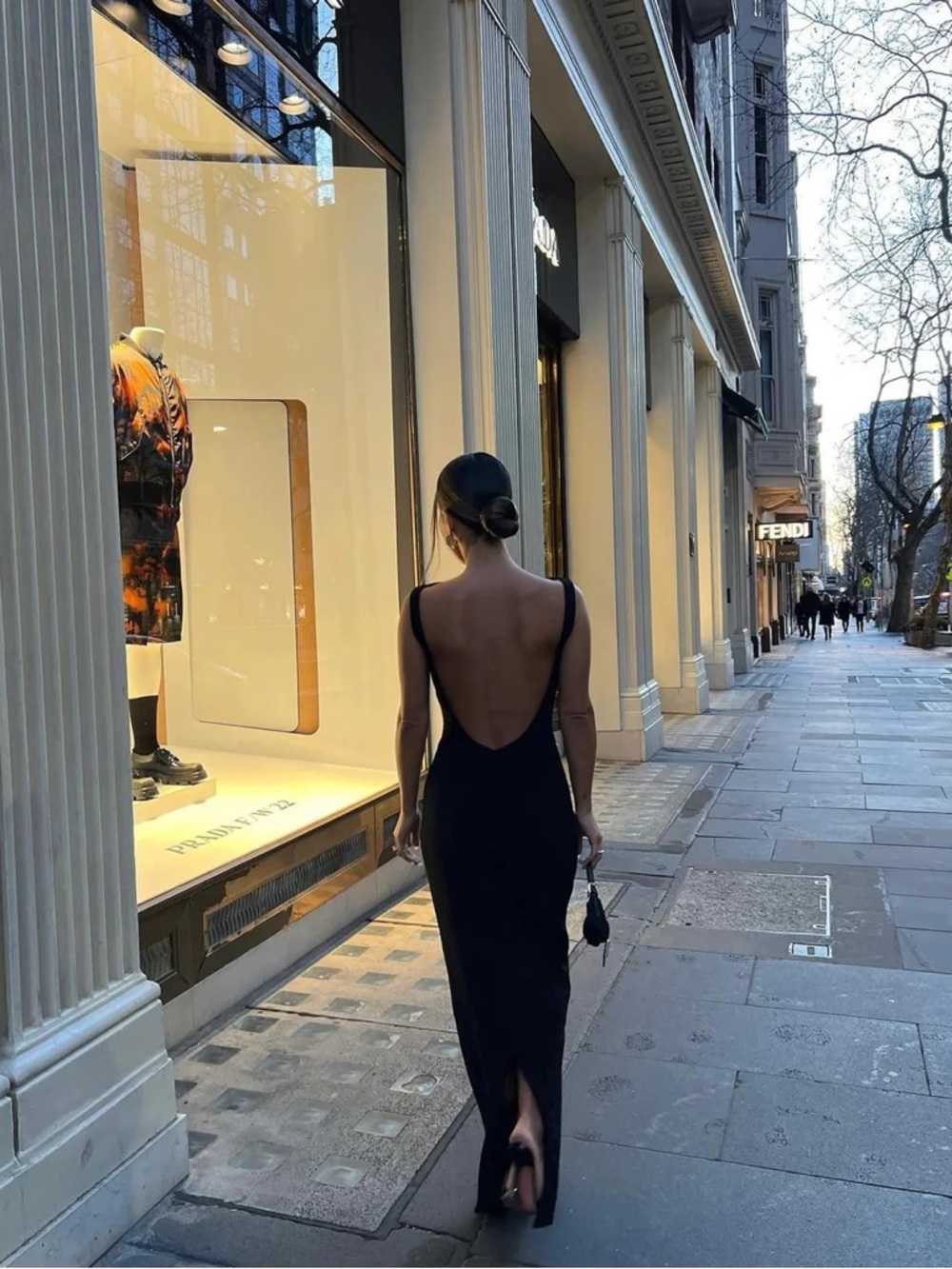 Effie Kats Verona Gown Black Backless Dress